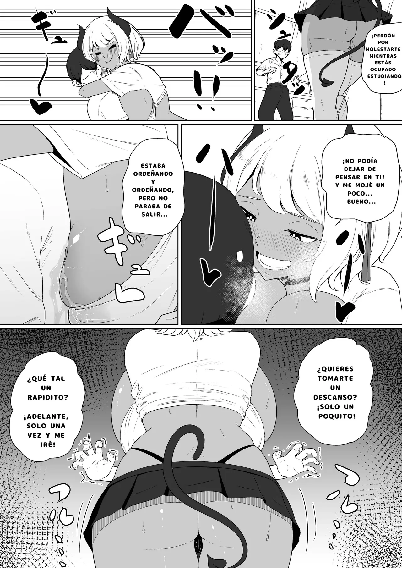 inma na Osananajimi no Sakunyuu Jijou ''Houkago Onedari Chichishibori Hen'' | ¡¿Ordeñar a Mi Amiga Súcubo de la Infancia?! ''¡Rogando que la Expriman Después de la Escuela!'' page 12 full