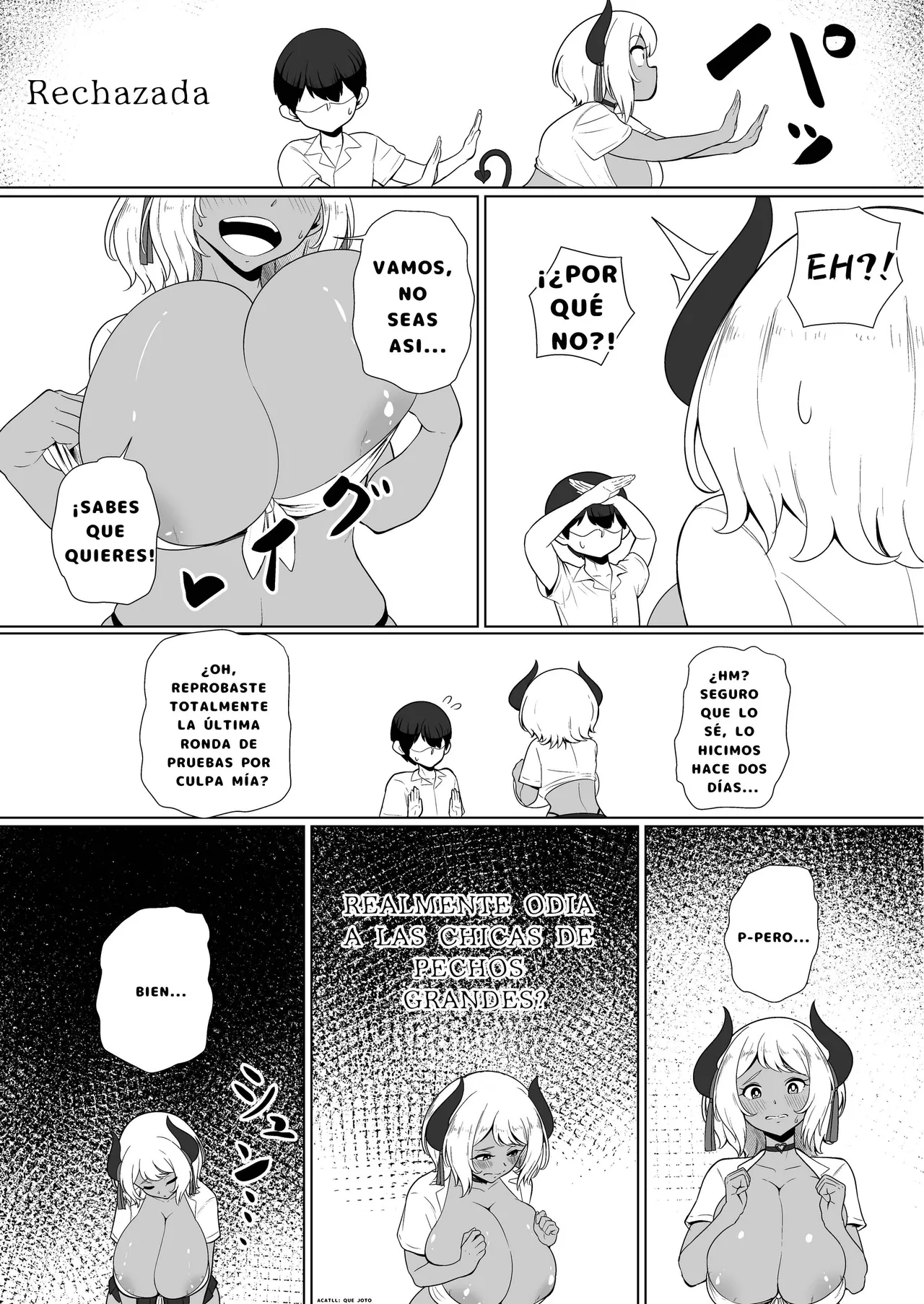 inma na Osananajimi no Sakunyuu Jijou ''Houkago Onedari Chichishibori Hen'' | ¡¿Ordeñar a Mi Amiga Súcubo de la Infancia?! ''¡Rogando que la Expriman Después de la Escuela!'' page 6 full