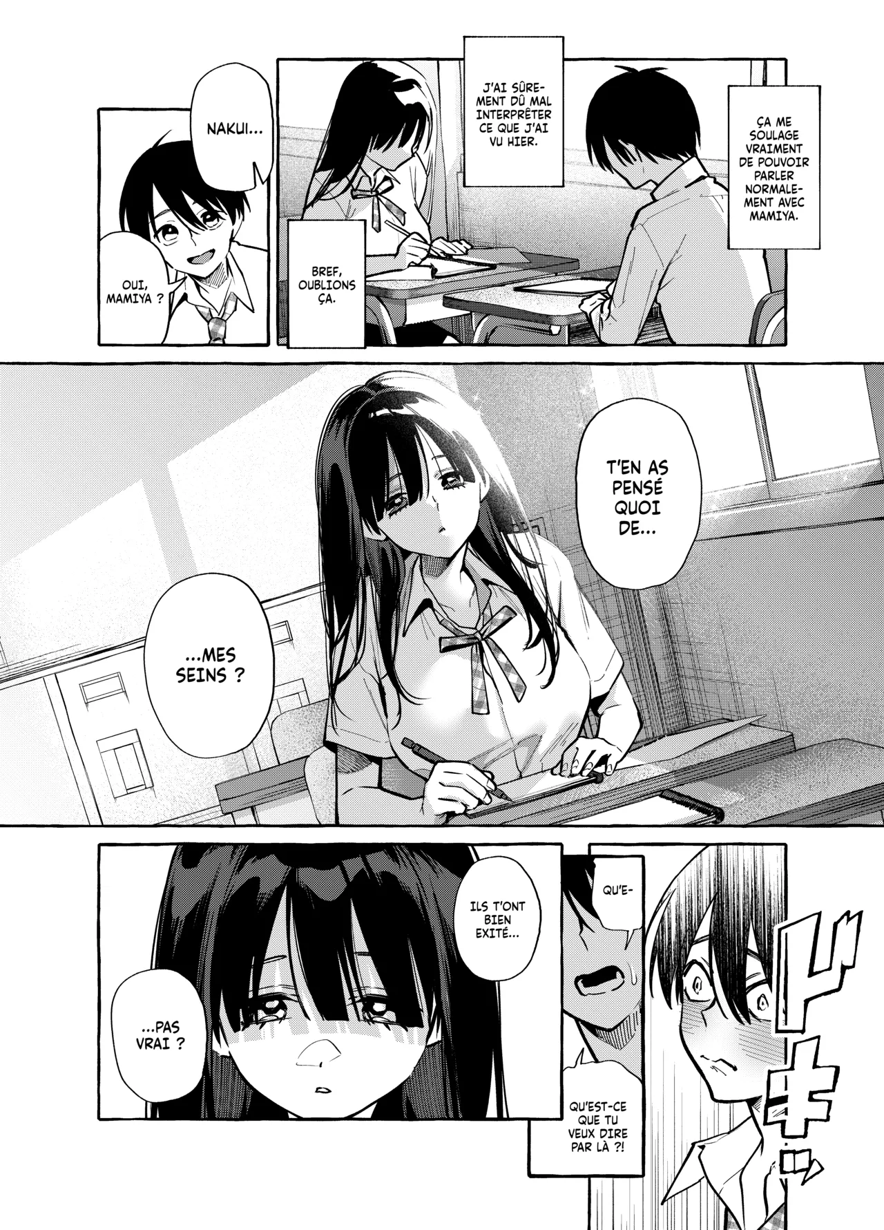 Tonari no Seki no Mamiya-san - Mamiya shows off her boobs. page 12 full