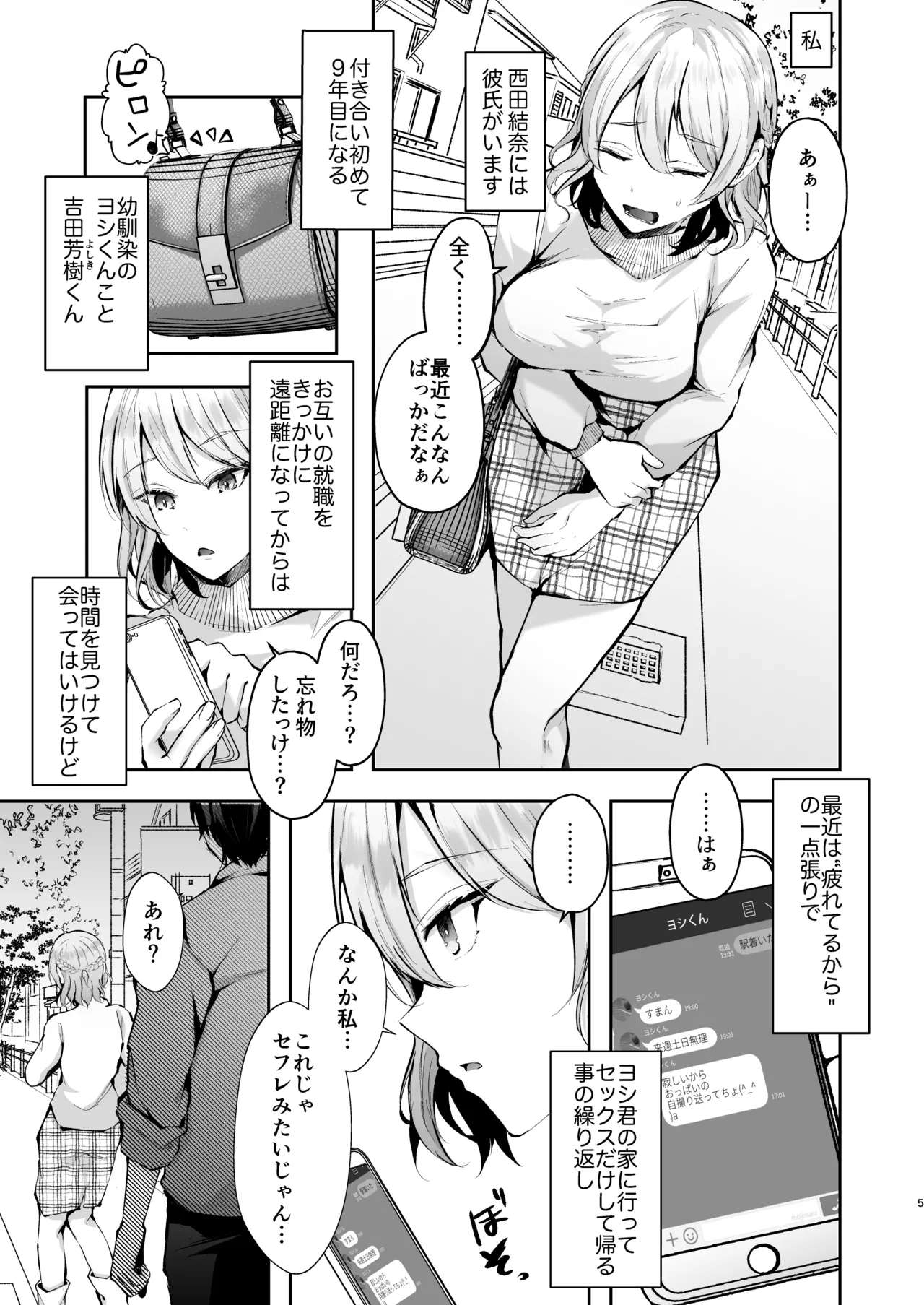 Zakomesu Switch ~Deka Cli Kaihatsu de Netorareta Boku no Kanojo~ page 6 full