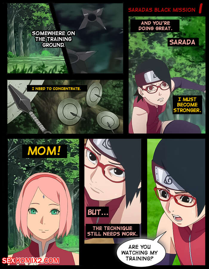 Naruto. Saradas Black Mission. KristoLin for sexkomix2.com page 2 full