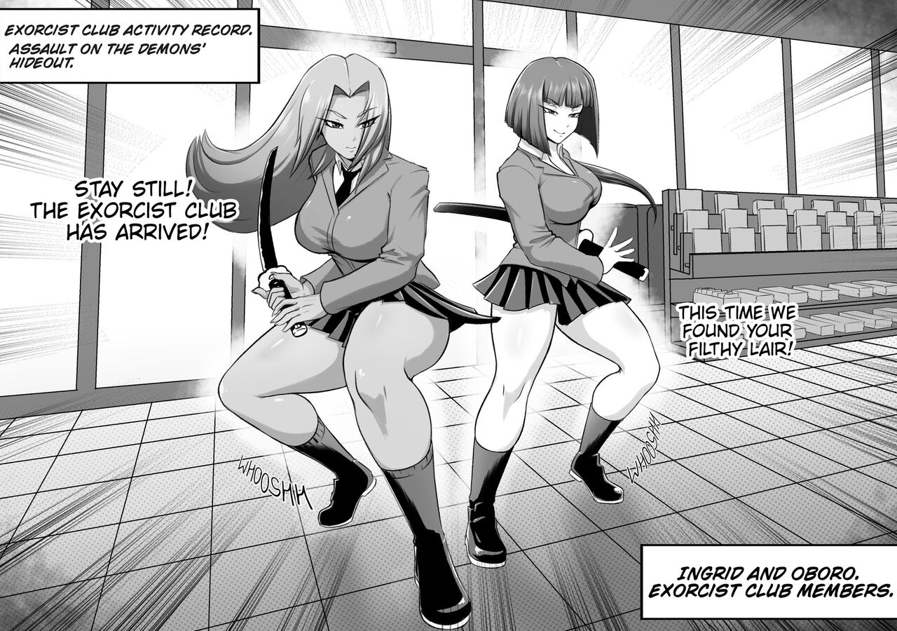 Ingrid and Oboro SchoolGirl Exorcists page 1 full