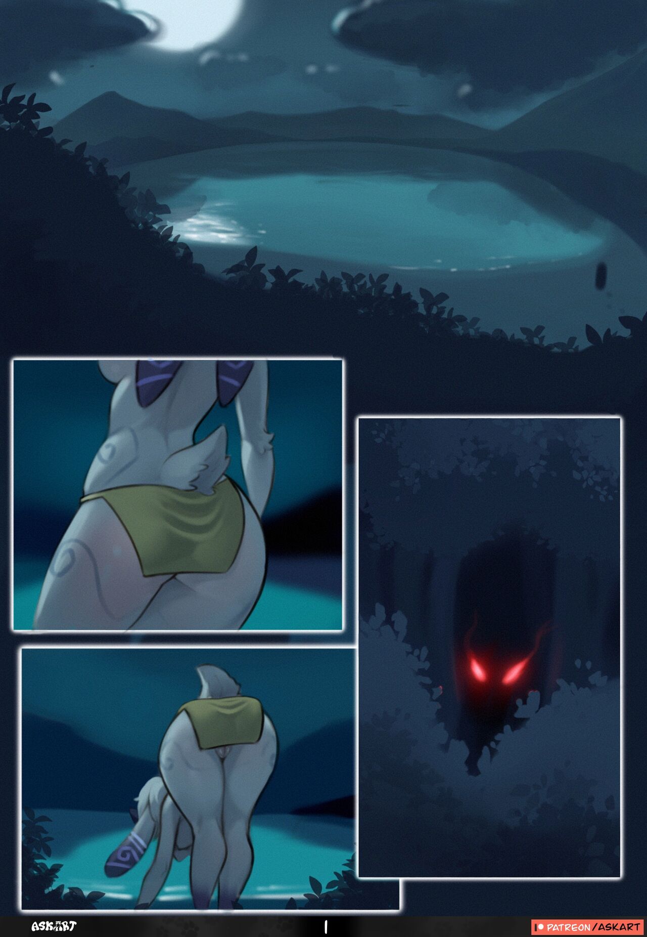 A Wet Night by the Lake page 1 full