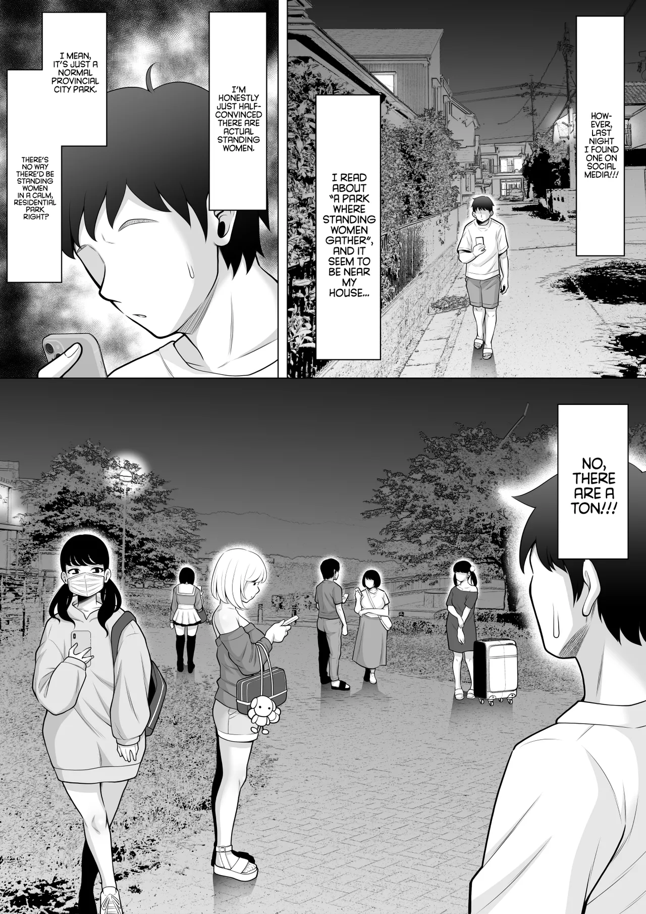 Uwasa no Tachinbo Kouen de Kuro Gal JK Katte Nama Nakadashi Shita Hanashi /  Story About How I Hired And Creampied A Black Gal From A Famed Standing Girl Park page 3 full
