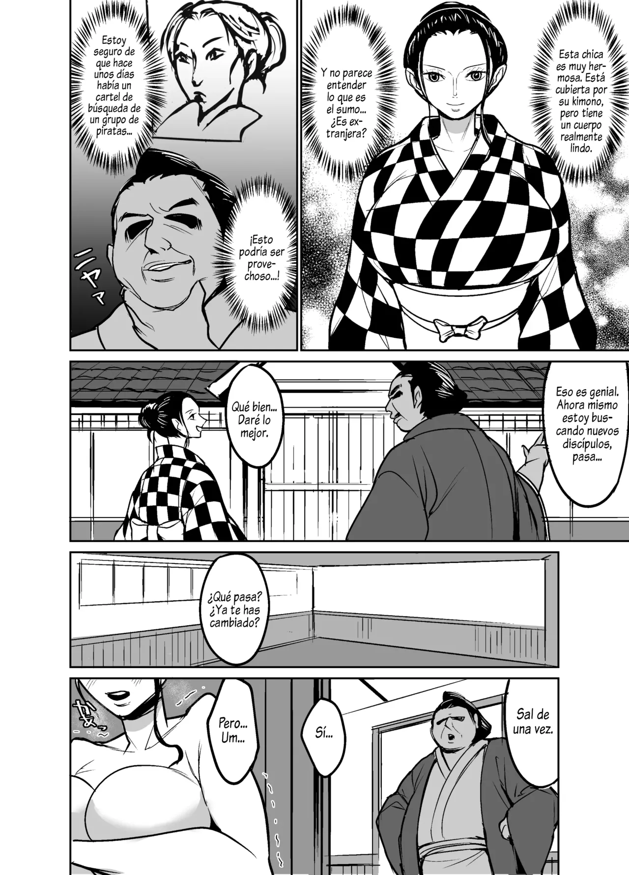 Wano Kuni ni Sumou-tori to Shite Sennyu Shite Shimatta Koukogaku-sha | La Arqueóloga que se Infiltró en el País de Wano como Luchadora de Sumo page 4 full