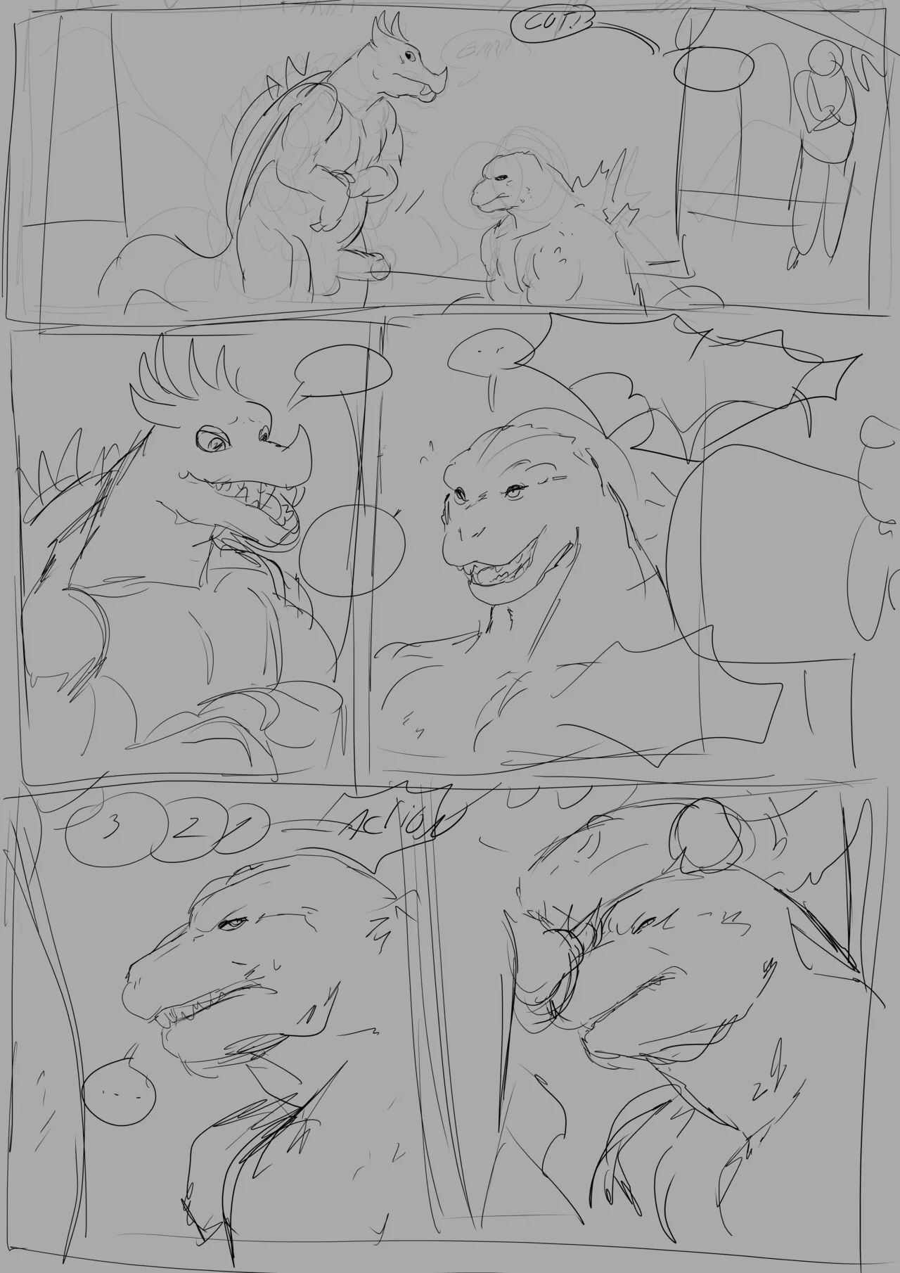 Godzilla: F**K ALL MONSTERS  +Sketches page 11 full