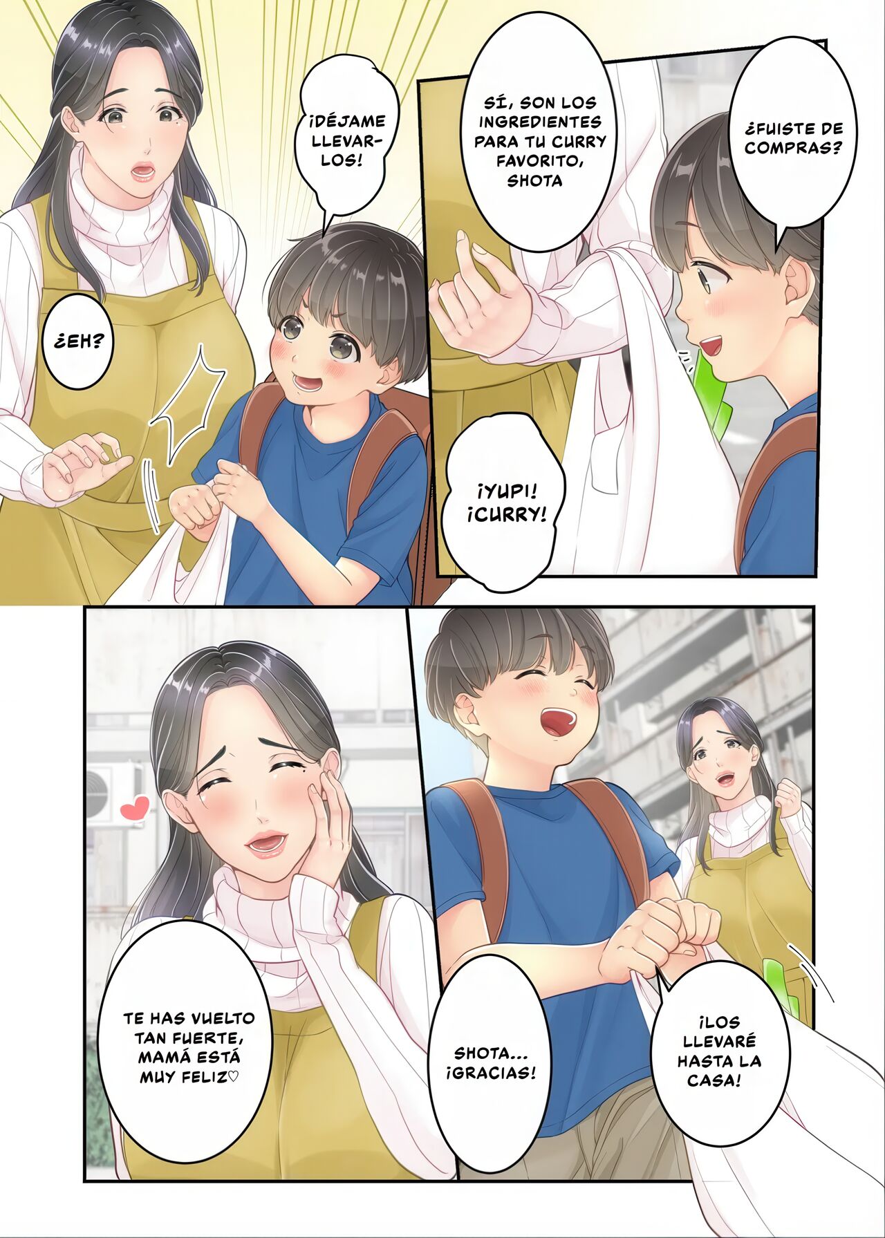 Boku no Mama to Takuhai no Onii-san ga. | Mi Mamá y el Repartidor. page 6 full