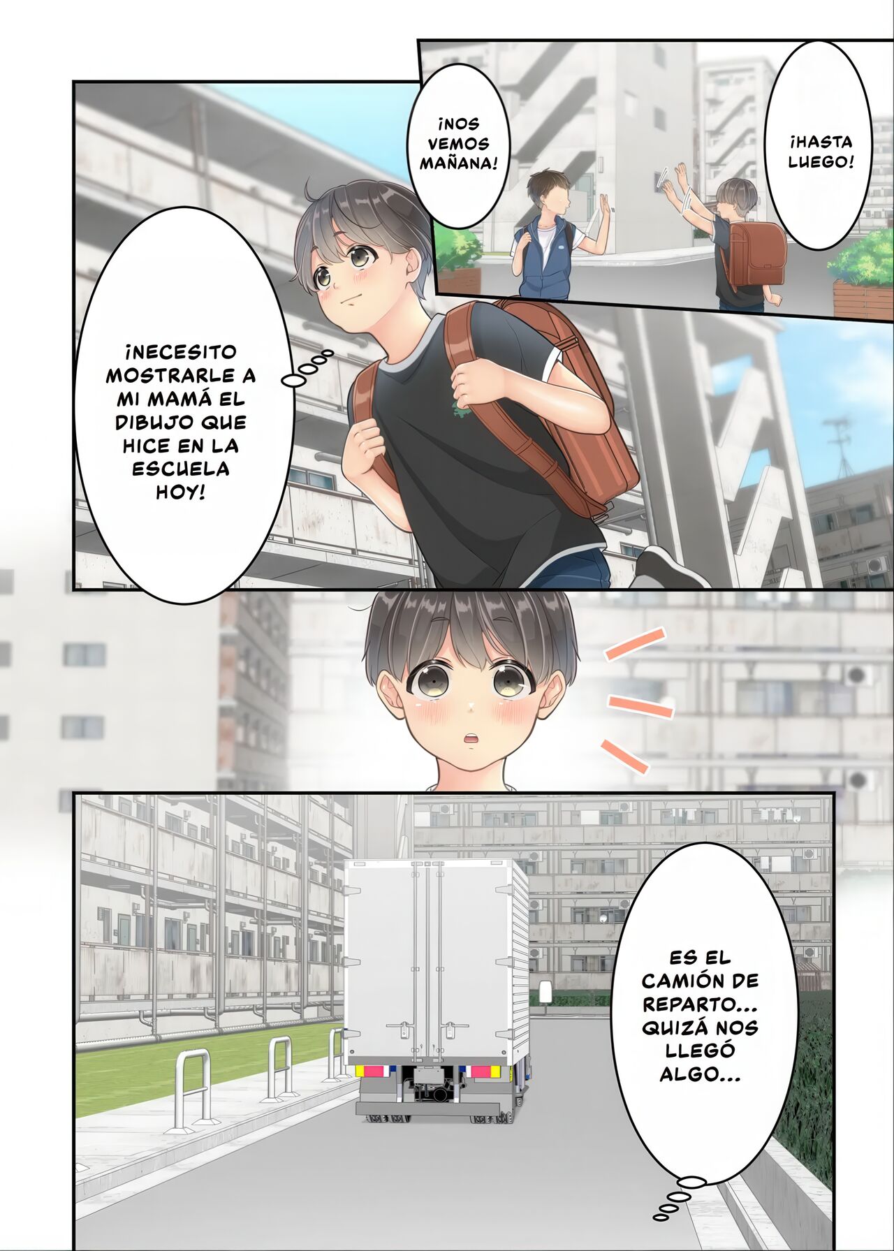 Boku no Mama to Takuhai no Onii-san ga. | Mi Mamá y el Repartidor. page 8 full