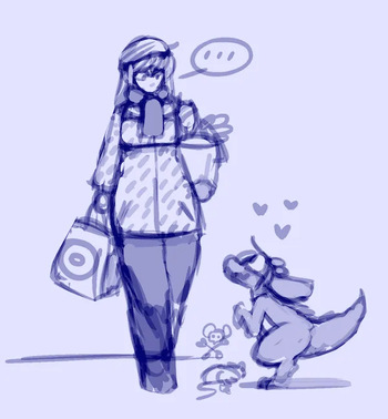 [Shyguy9] Human Sophie and Kobold Bee + Down the Rabbit Hole cover