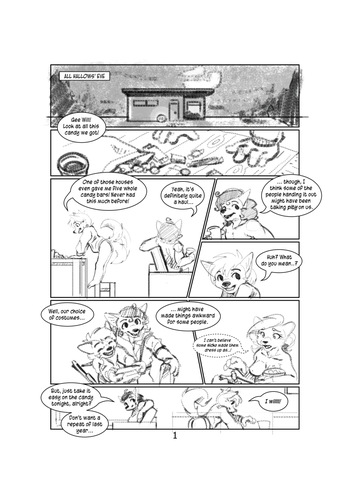 [Harmarist] Halloween Sketch Comic (Sheath and Knife) cover