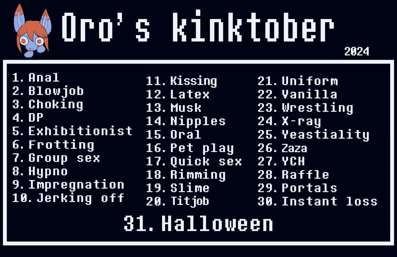 Kinktober 2024 page 1 full