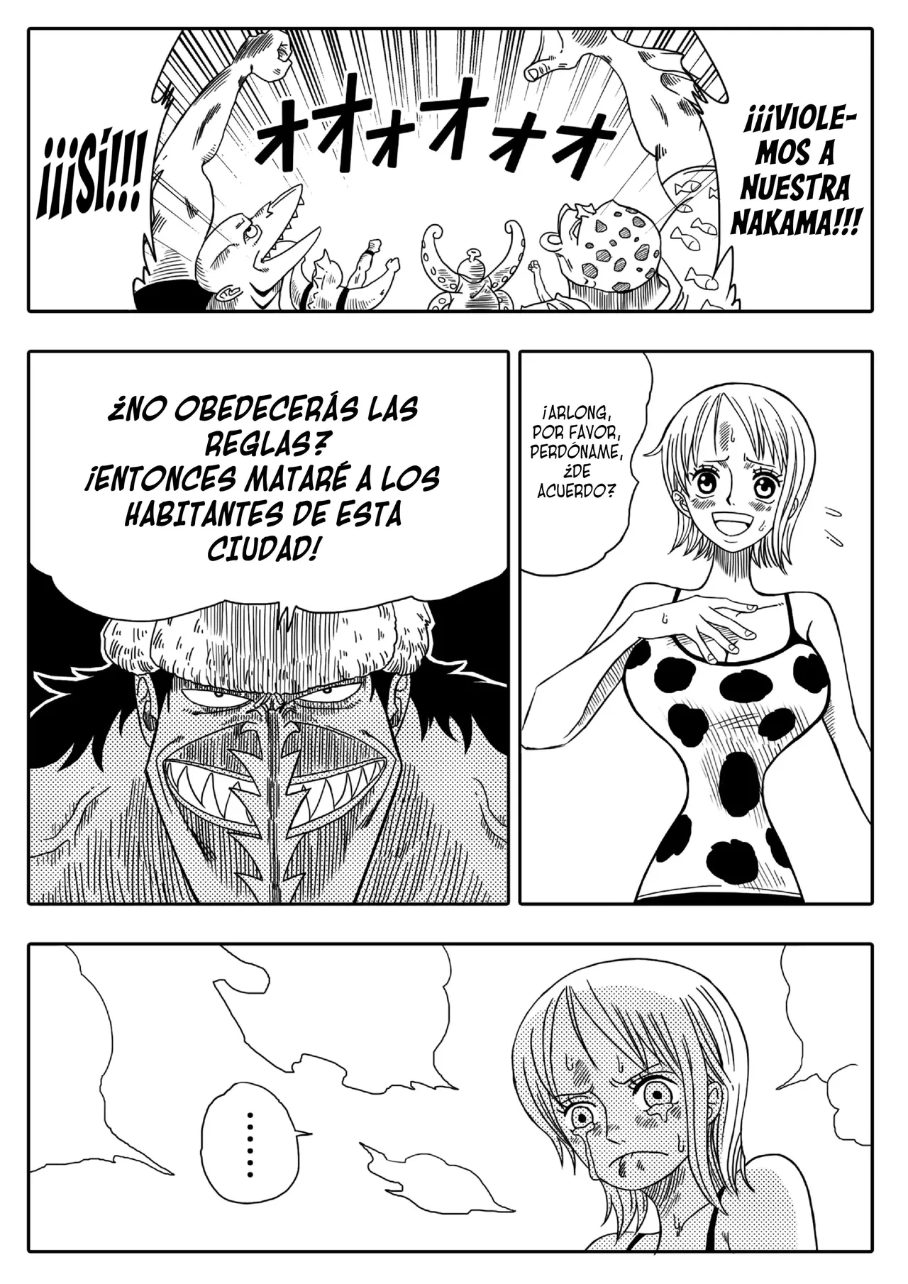 Nami vs Arlong | Nami Contra Arlong page 7 full