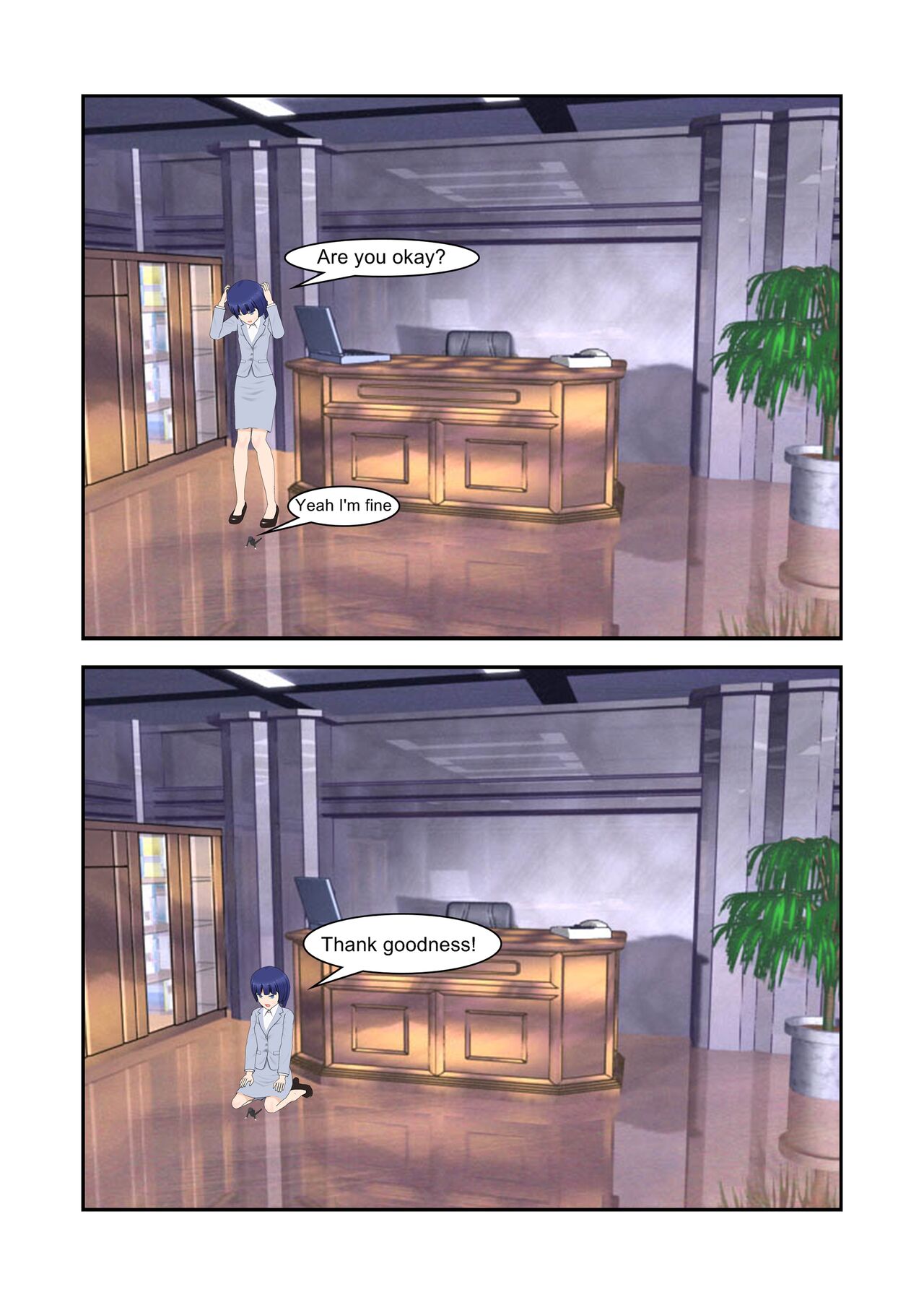 First day in the work + The new Boss page 5 full