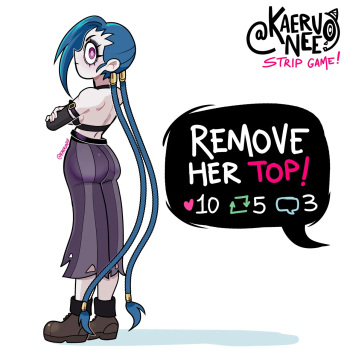 [KaeruNee] Jinx Stripgame (League of Legends) (Ongoing) cover