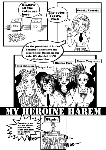 [e19700] My heroine harem cover