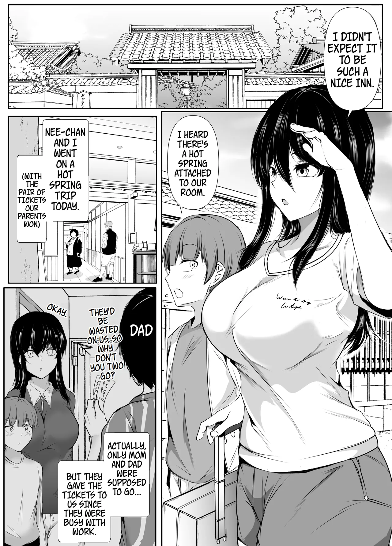 Dosakusanimagirete Oshi Ni Yowai Ane to Onsen Haitta Kekka | What Happened When I Went to an Onsen WIth My Big Sister, Who's a Bit of a Pushover in the Heat of the Moment... page 4 full