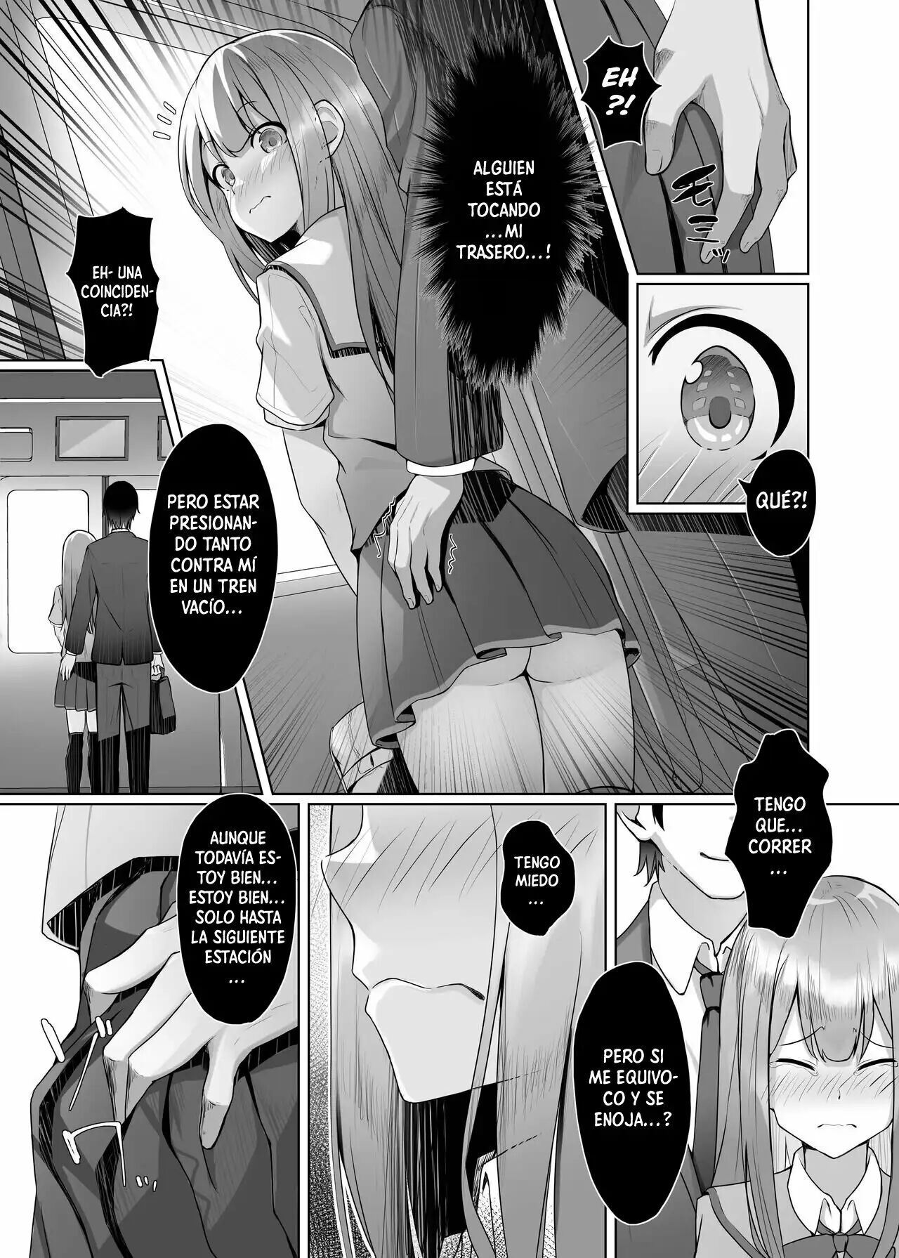 Gaman to Gaman no Chikan Densha | Un acosador que no puede contenerse en el tren page 4 full