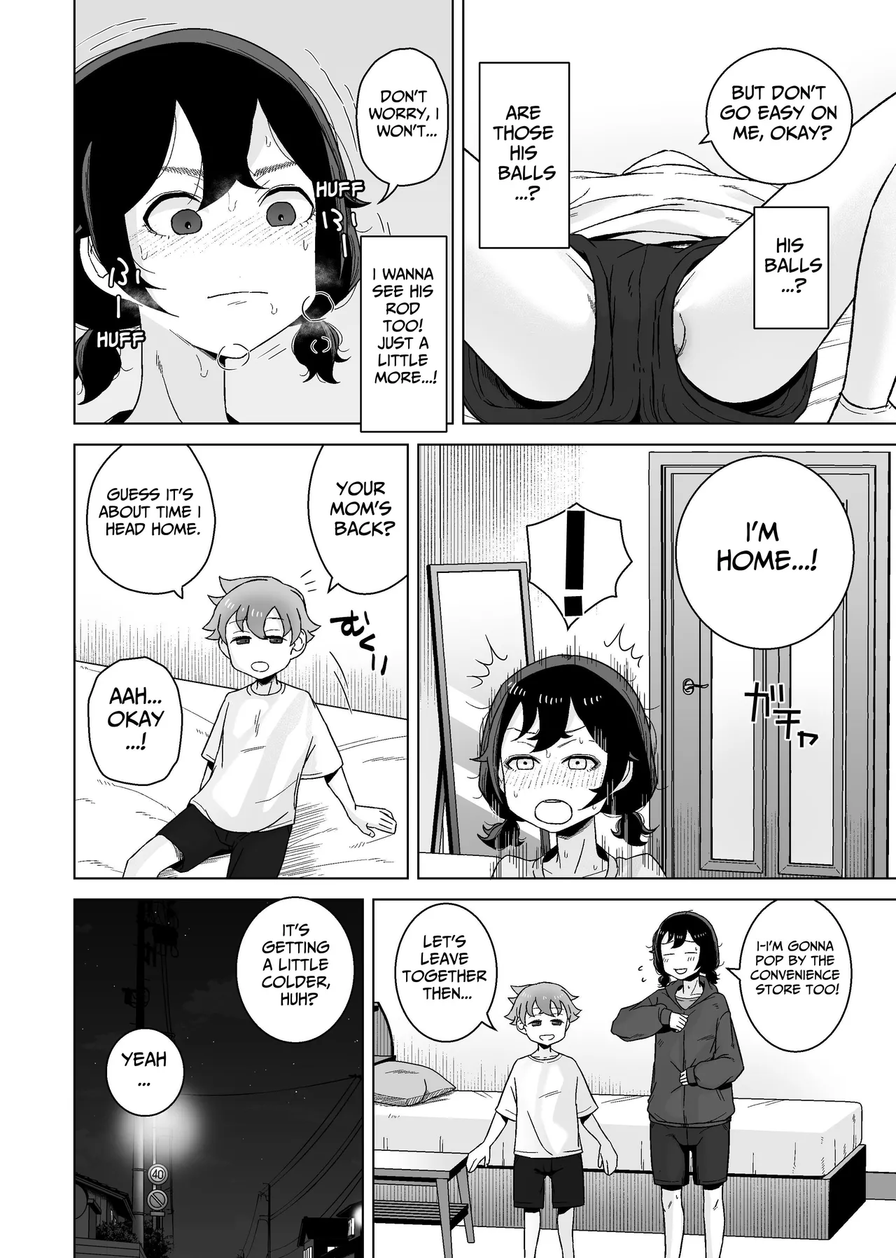 Onanie Izon Jidaraku Joshi wa Shounen no Onanie o Nozokimisuru. | A Masturbation Addicted Slob Girl Peeps on a Boy Jerking Off. page 8 full
