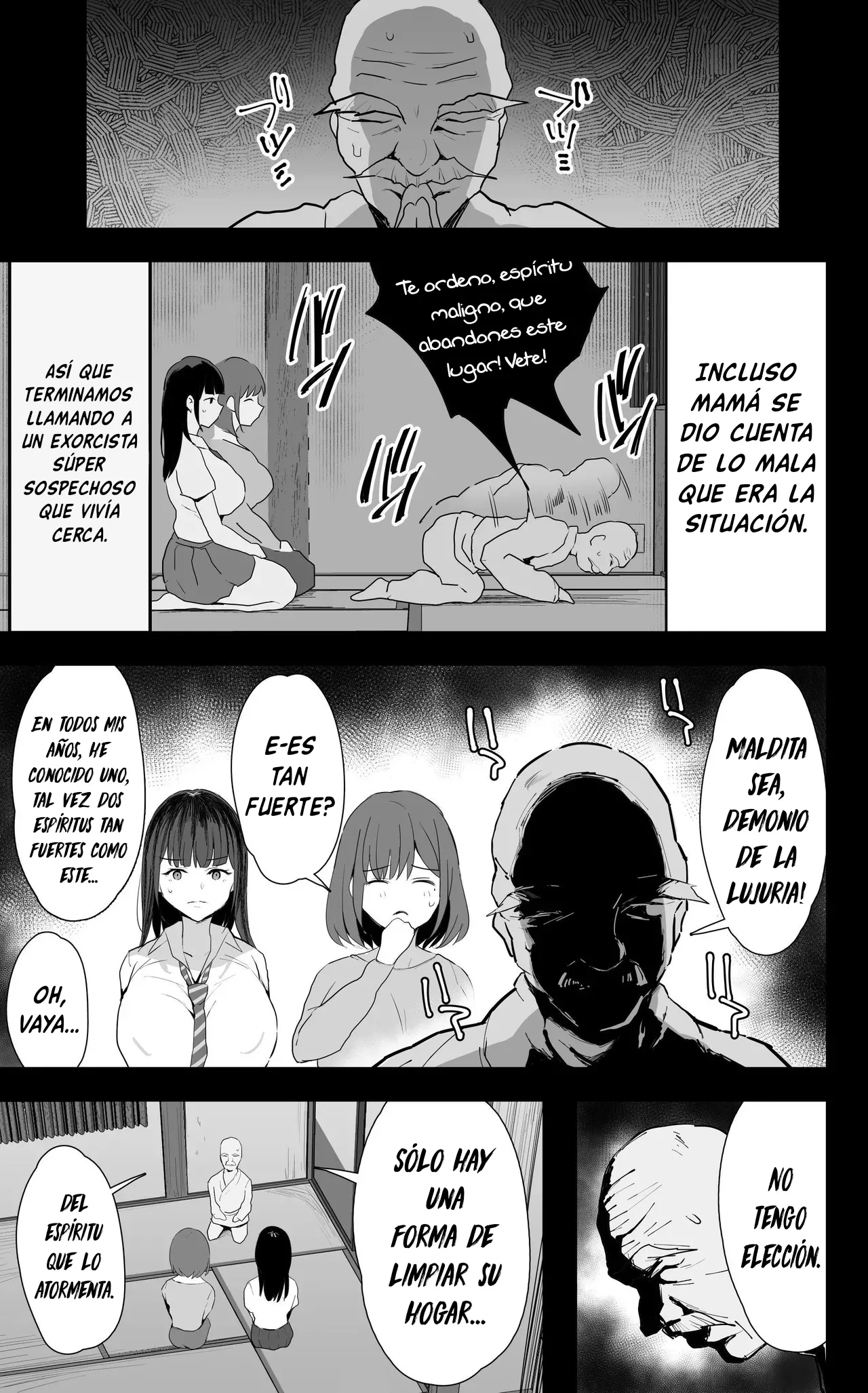 Watashi-tachi, Oyakodon AV Totte Joreishimashita♥ | Realizamos un Exorcismo, Filmando una Película Porno de Madre e Hija♥ page 12 full