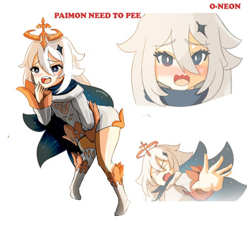 [O-neon] Paimon need to pee (Genshin Impact) [Spanish] cover