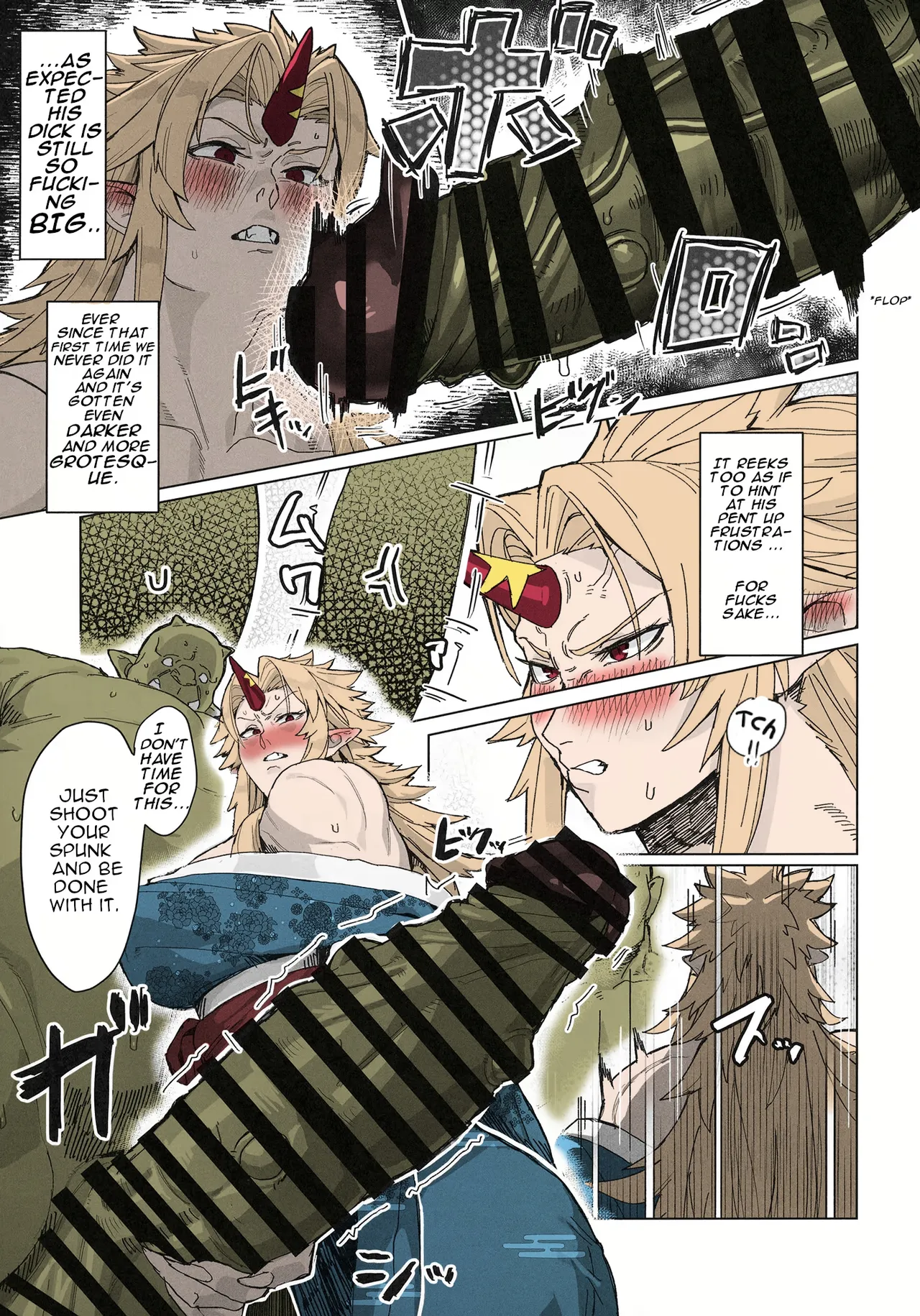 Yuugi Locked In A Grapple With An Orc 2 page 9 full