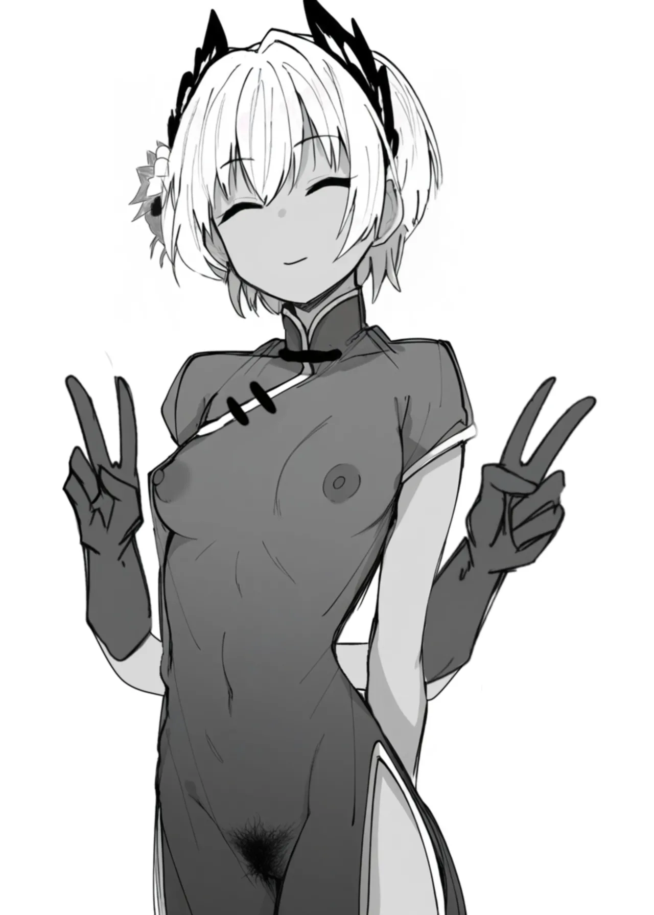 Arknights See-Through China Dress Club Hitori Goudou page 12 full