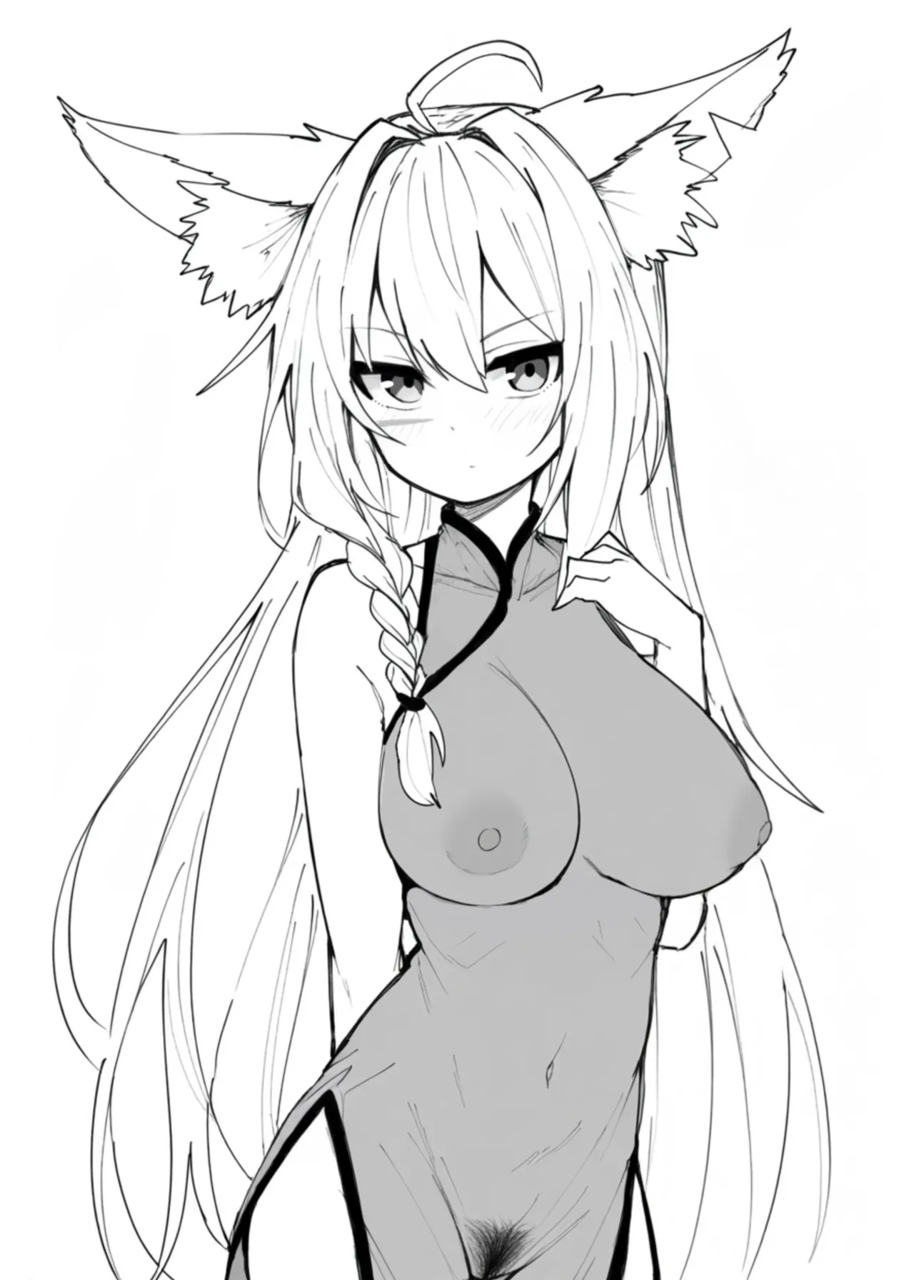 Arknights See-Through China Dress Club Hitori Goudou page 9 full