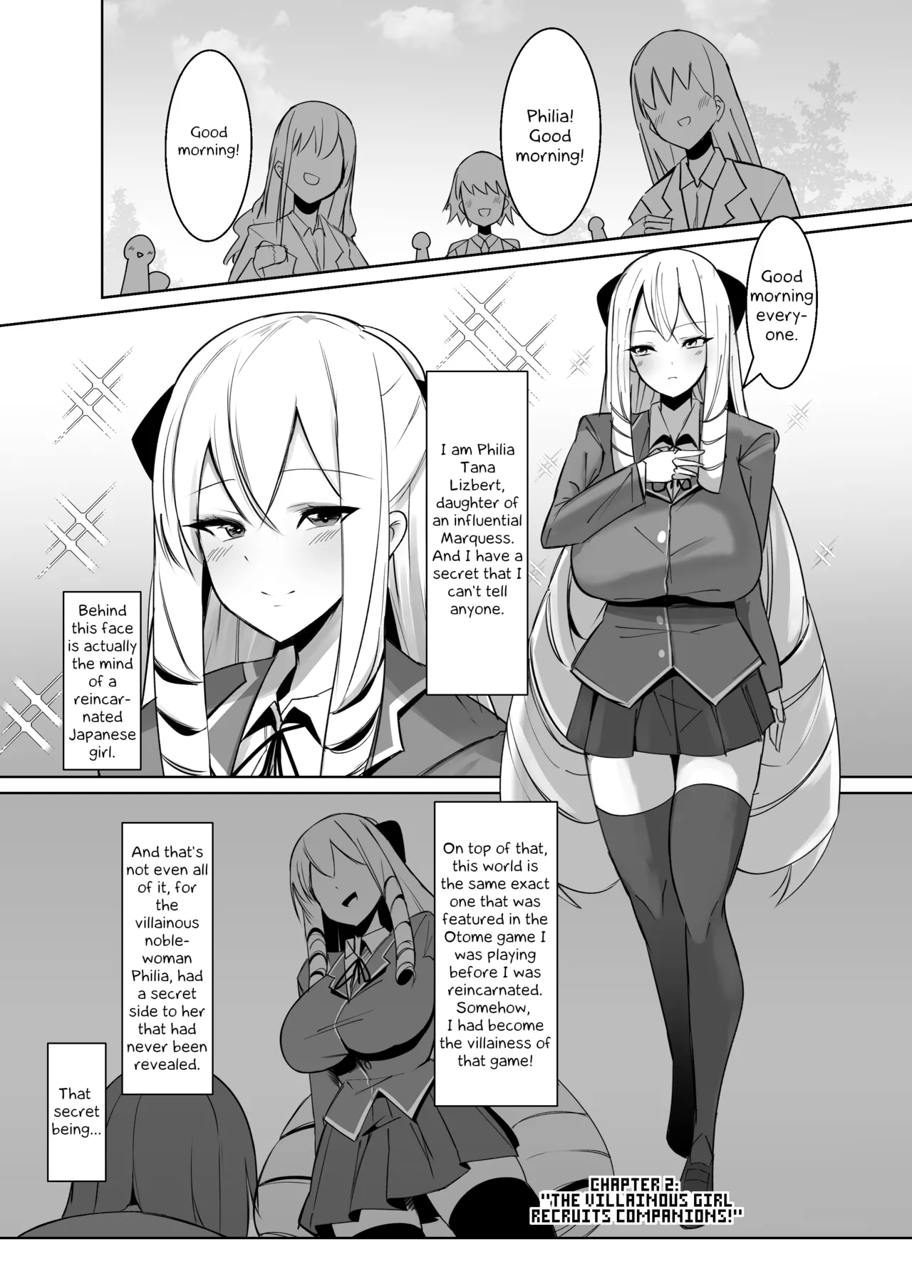 Otome Game no Akuyaku Reijou ni Tensei Shitara Ura Settei de Futanari deshita ~Ch. 2~ | I was reincarnated as a villainess in an otome Game who was a futanari in her backstory page 2 full
