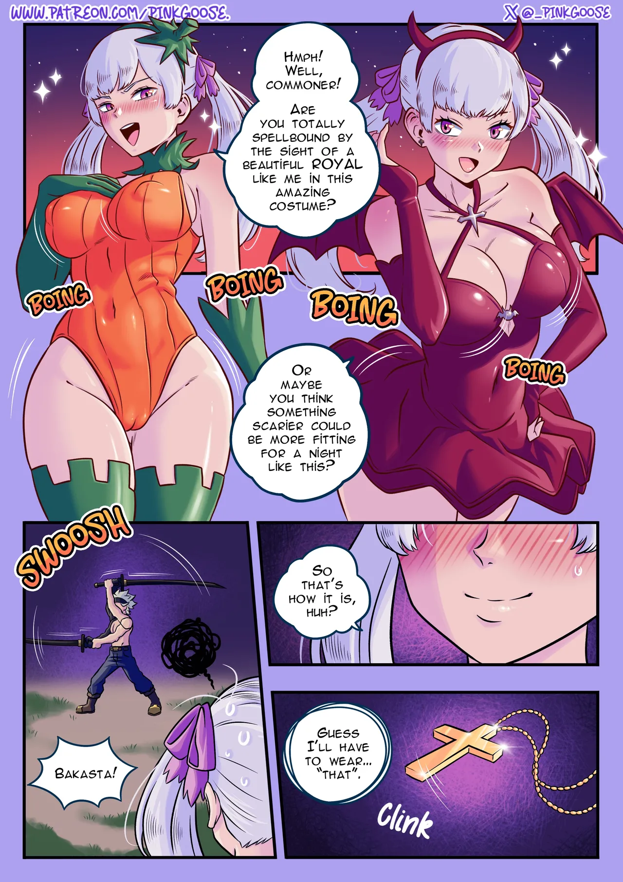 Noelle x Asta x Nero comic page 1 full