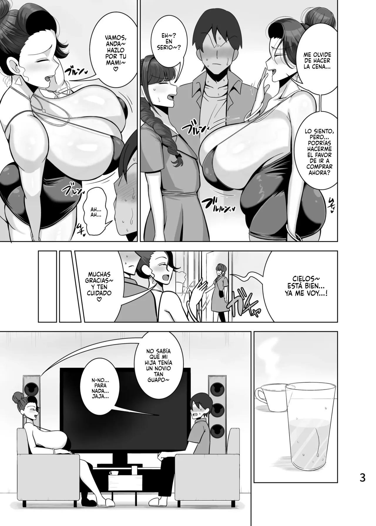 Musume no kareshi o netoru haha | Una Madre que Tiene Sexo con el Novio de su Hija page 4 full
