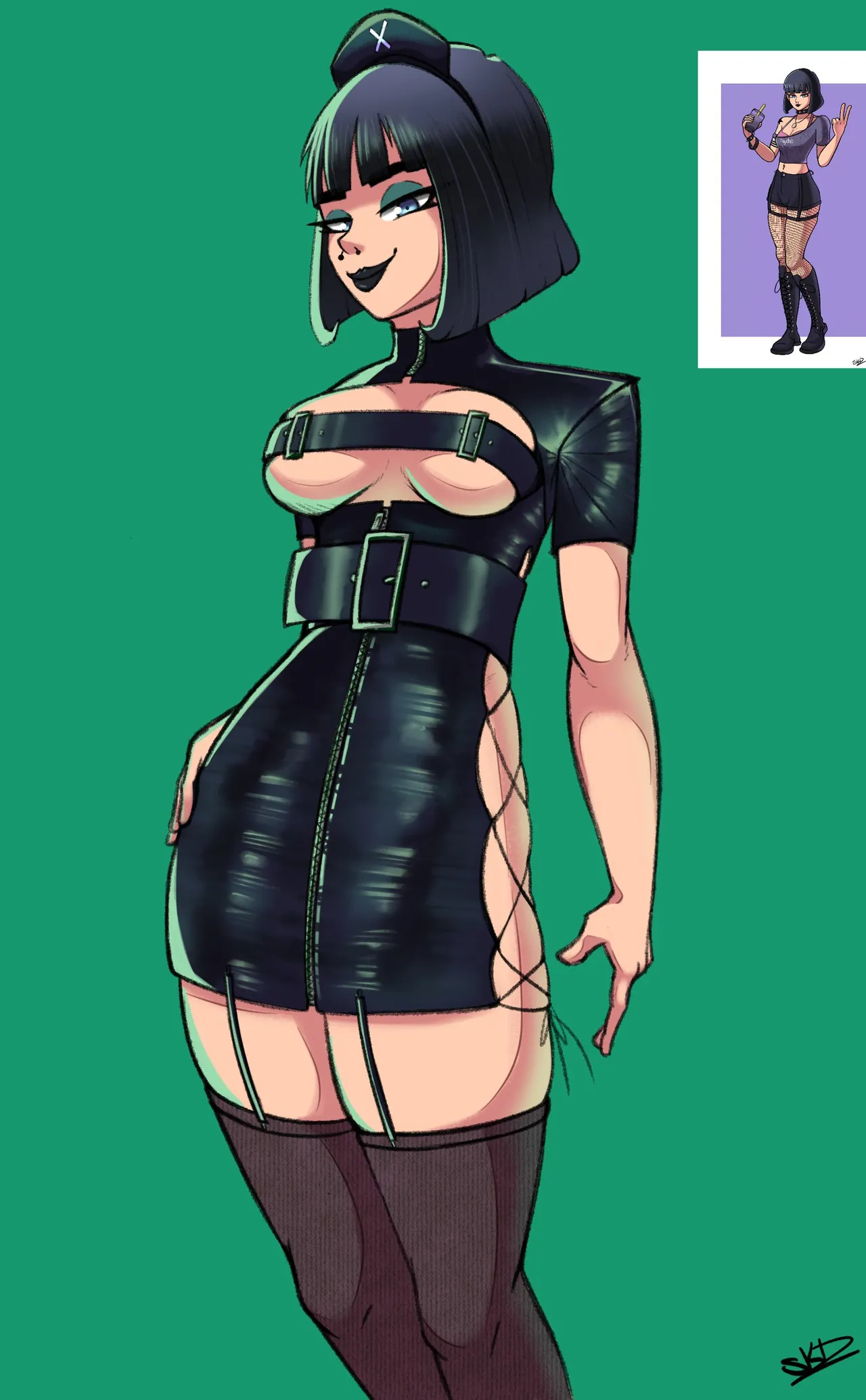 Goth Girl Evelynn page 12 full