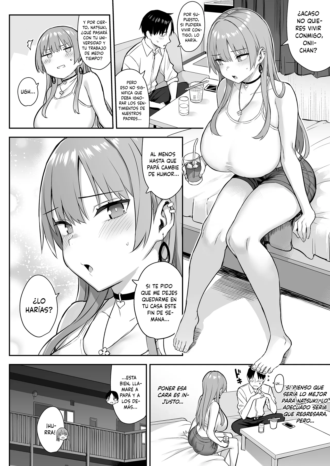 Moto InCha no Kyonyuu Yariman Imouto ga Erosugite, Onii-chan wa Mou...!! 4 | ¡¡Mi Hermanita Quien era una Comelibros se Convirtió en una Puta de grandes Tetas...!! 4 page 6 full