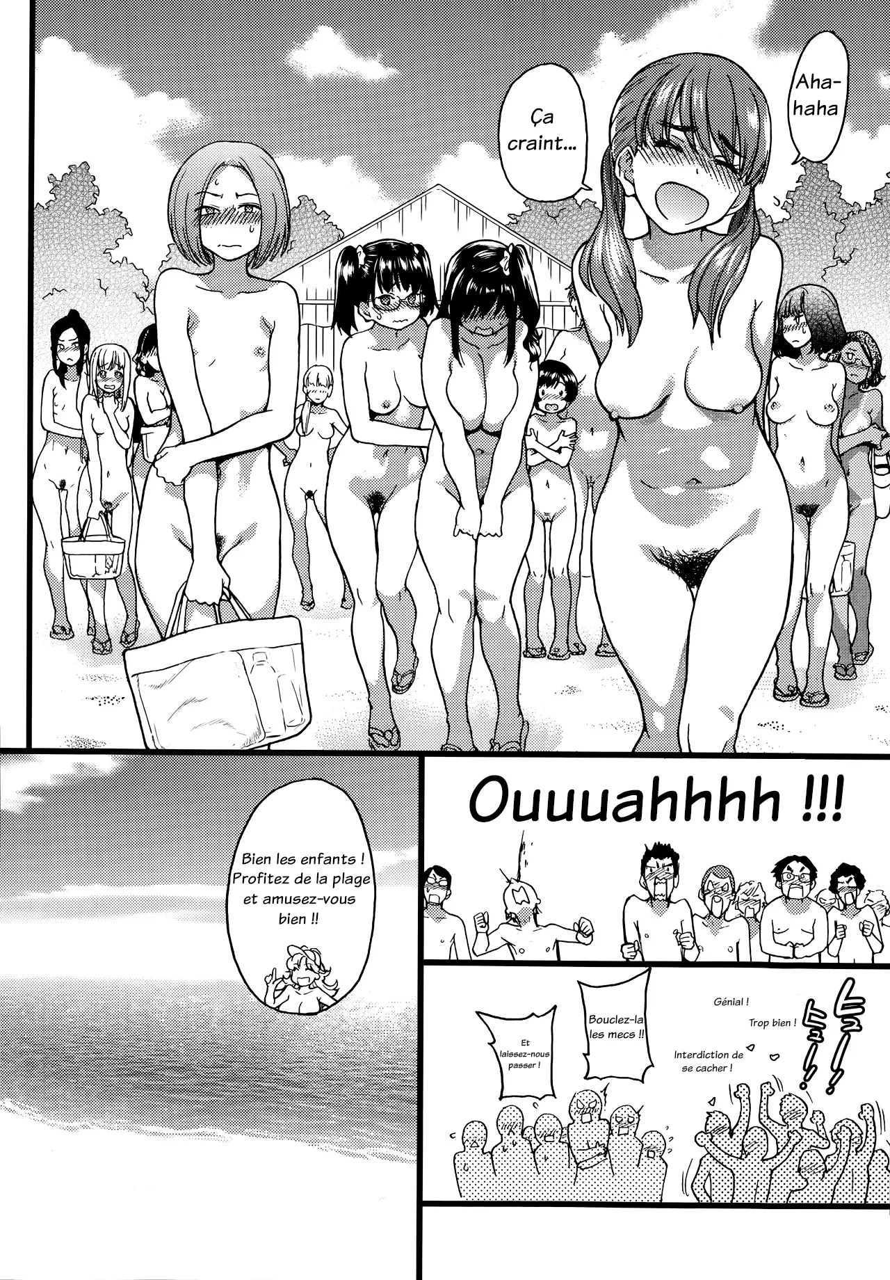 Houba  Nudist Beach ni Shuugakuryokou de!! French page 12 full