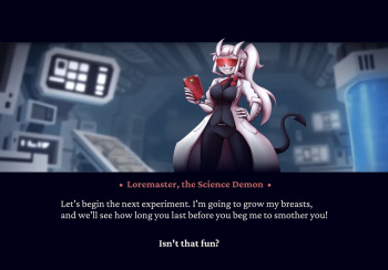 [Metachoke] Loremaster more like LargeMasser (Helltaker) cover