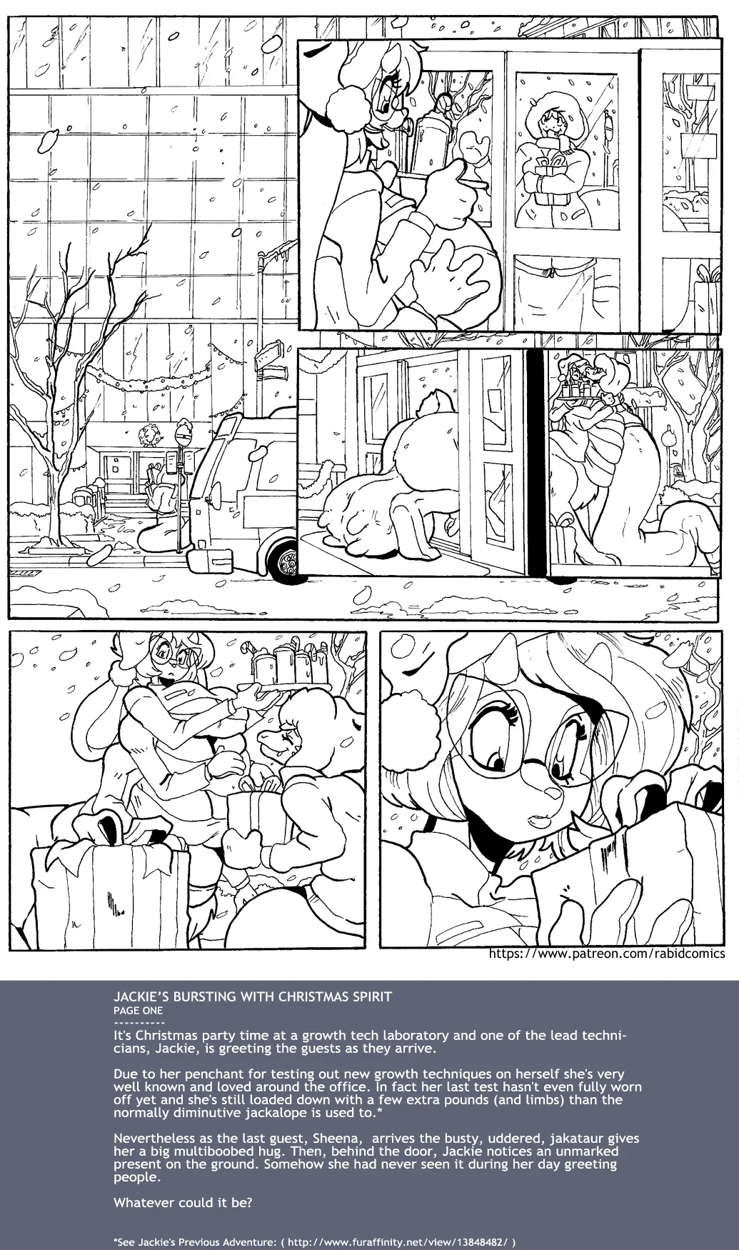 Jackie's Bursting with Christmas Spirit page 1 full