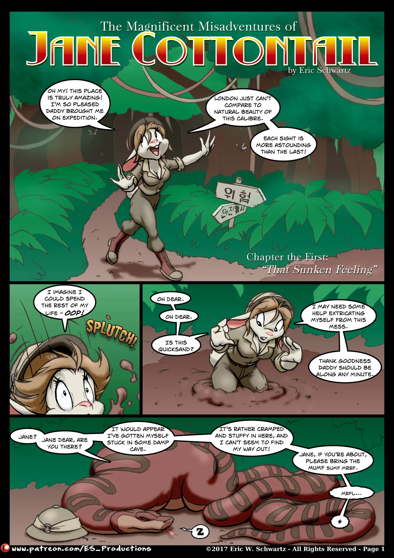 The Misadventures of Jane Cottontail: Chapter 1 - That Sunken Feeling page 2 full