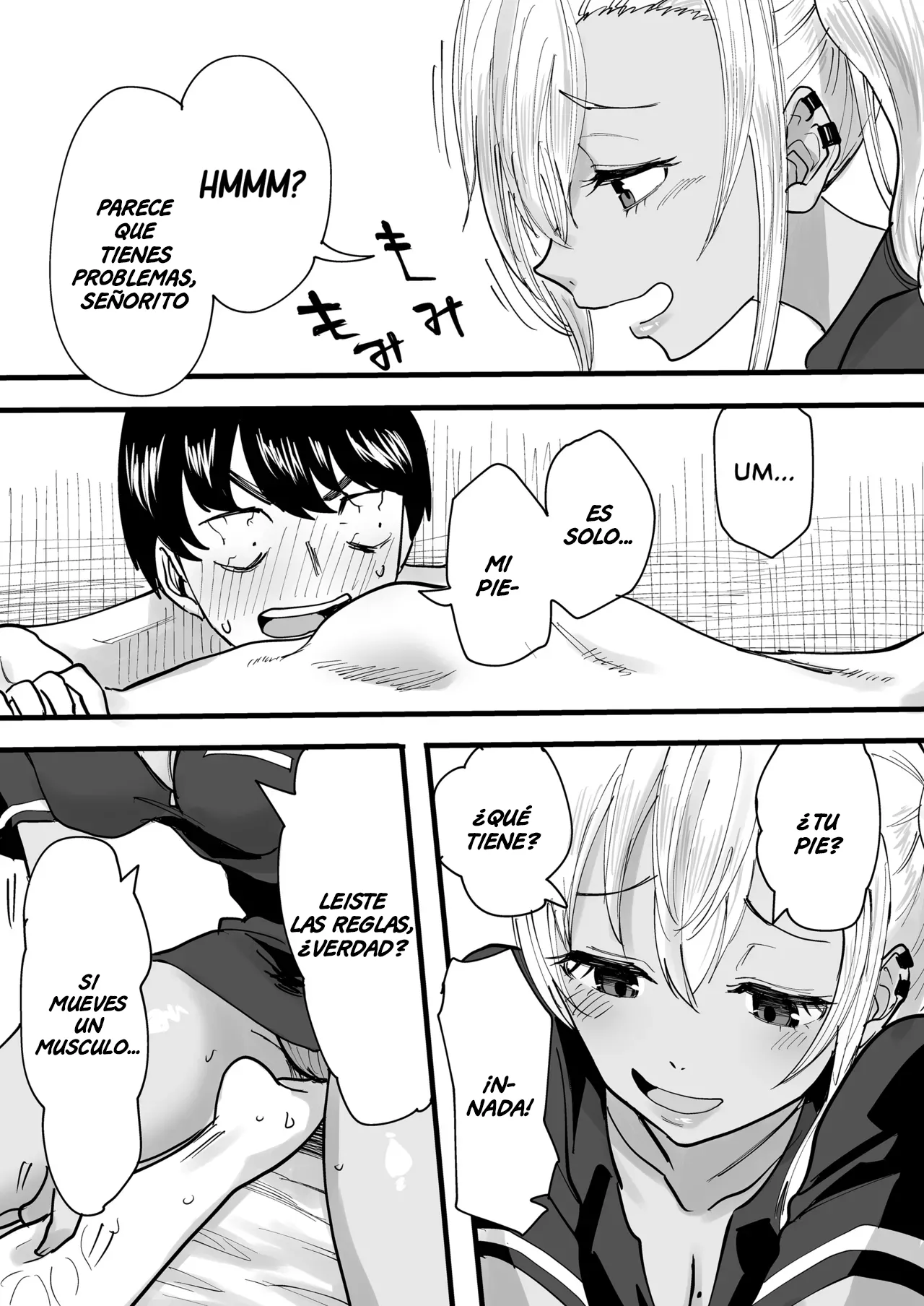 Kurogal Men-esthe Jou ga Yarasetekureru Hanashi | Un Masaje con Final Feliz Dado por una Bronceada Gyaru Terapeuta page 11 full