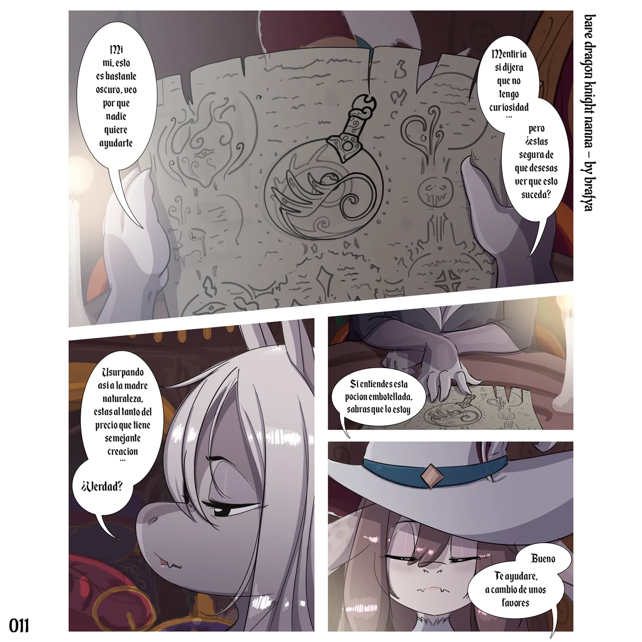 Bare Dragon Knight Nanna Cap.1 page 12 full