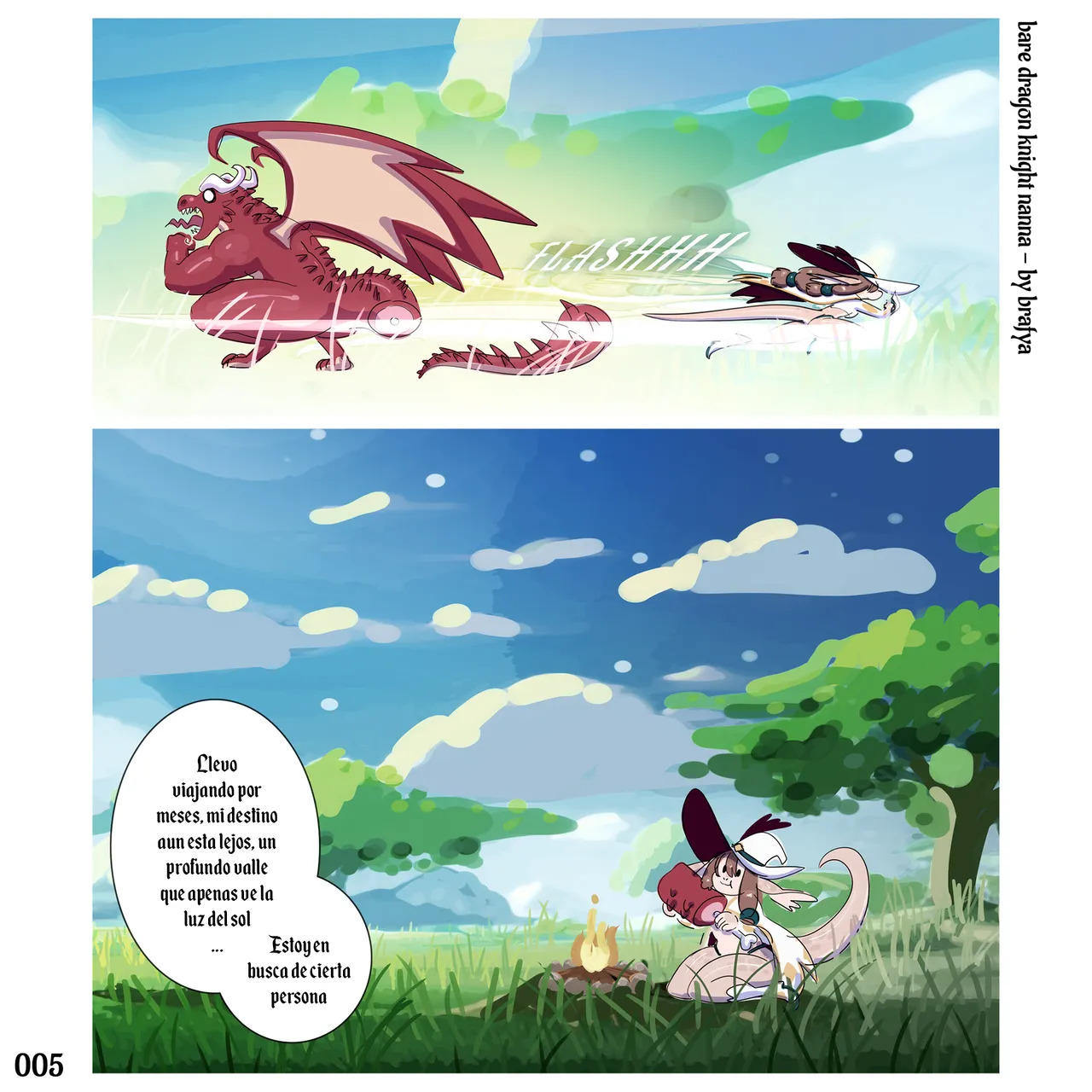 Bare Dragon Knight Nanna Cap.1 page 6 full
