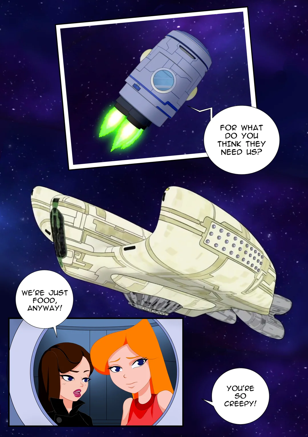 phineas and ferp candace vs Universe parody page 1 full