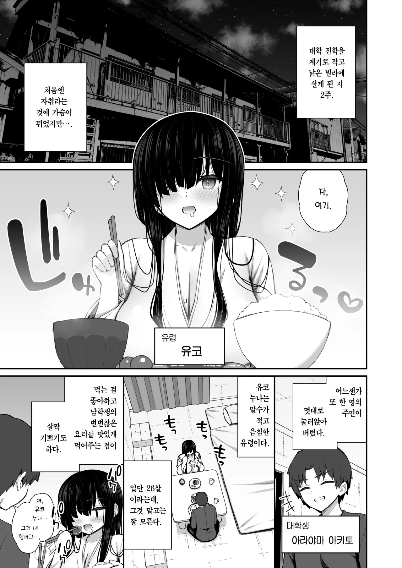 Katte ni Sumitsuiteru InCha Yuurei no Karada o Suki Katte suru Hanashi 2｜멋대로 눌러앉은 아싸 유령의 몸을 막 쓰는 이야기 2 page 3 full