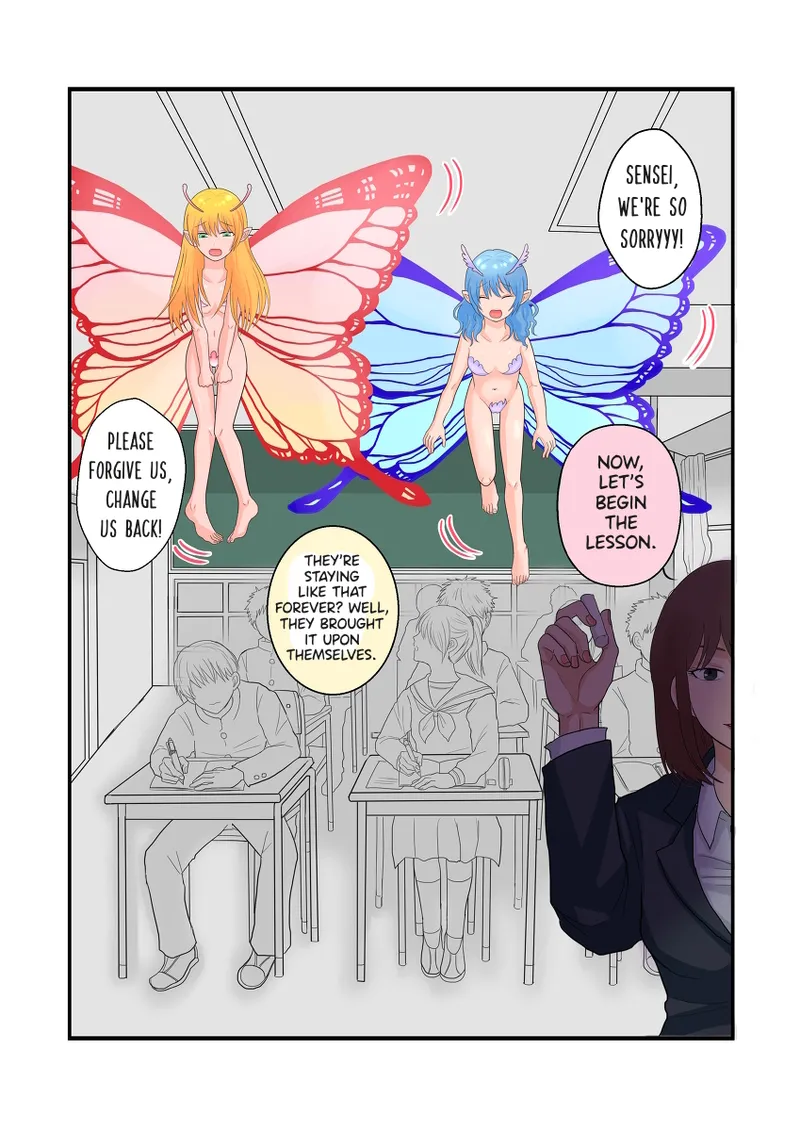 Bad Boys Who Don't Listen to the Lesson Should Become TS Fairies! page 4 full
