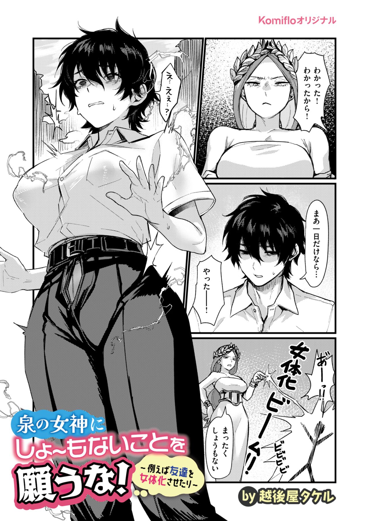 泉の女神にしょーもないことを願うな! ~例えば友達を女体化させたり~ page 4 full