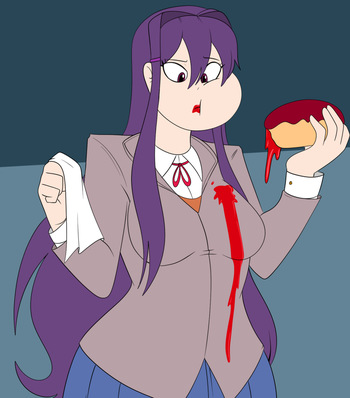 [ComicalWeapon] Plus Sized - Yuri (+ Monika, Sayori & Natsuki) cover