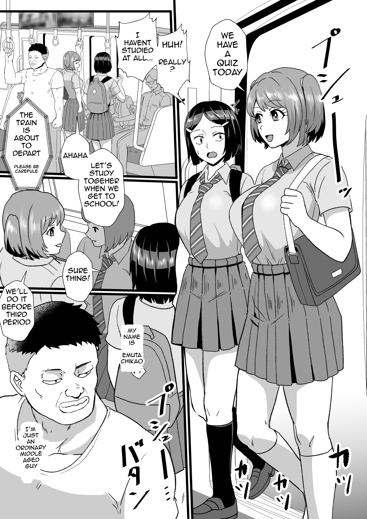 Tsuugaku Densha ni Arawareta Ninshiki Kaihen Oji-san | The Perception-altering Man Who Appeared On The School Train page 2 full