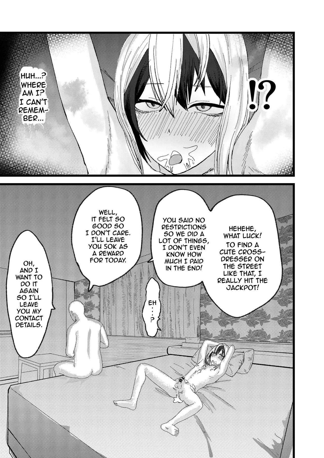 Katsuage ni Akita kara P-katsu Sagi Shitemita! | I Got Bored of Extorting People, So I Tried Sugar Daddy Scamming! + Bonus page 9 full