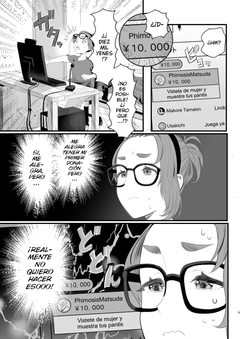 Otokonoko Haishinsha Nagesen ni Noserarete Hamerarechaimashita page 5 full