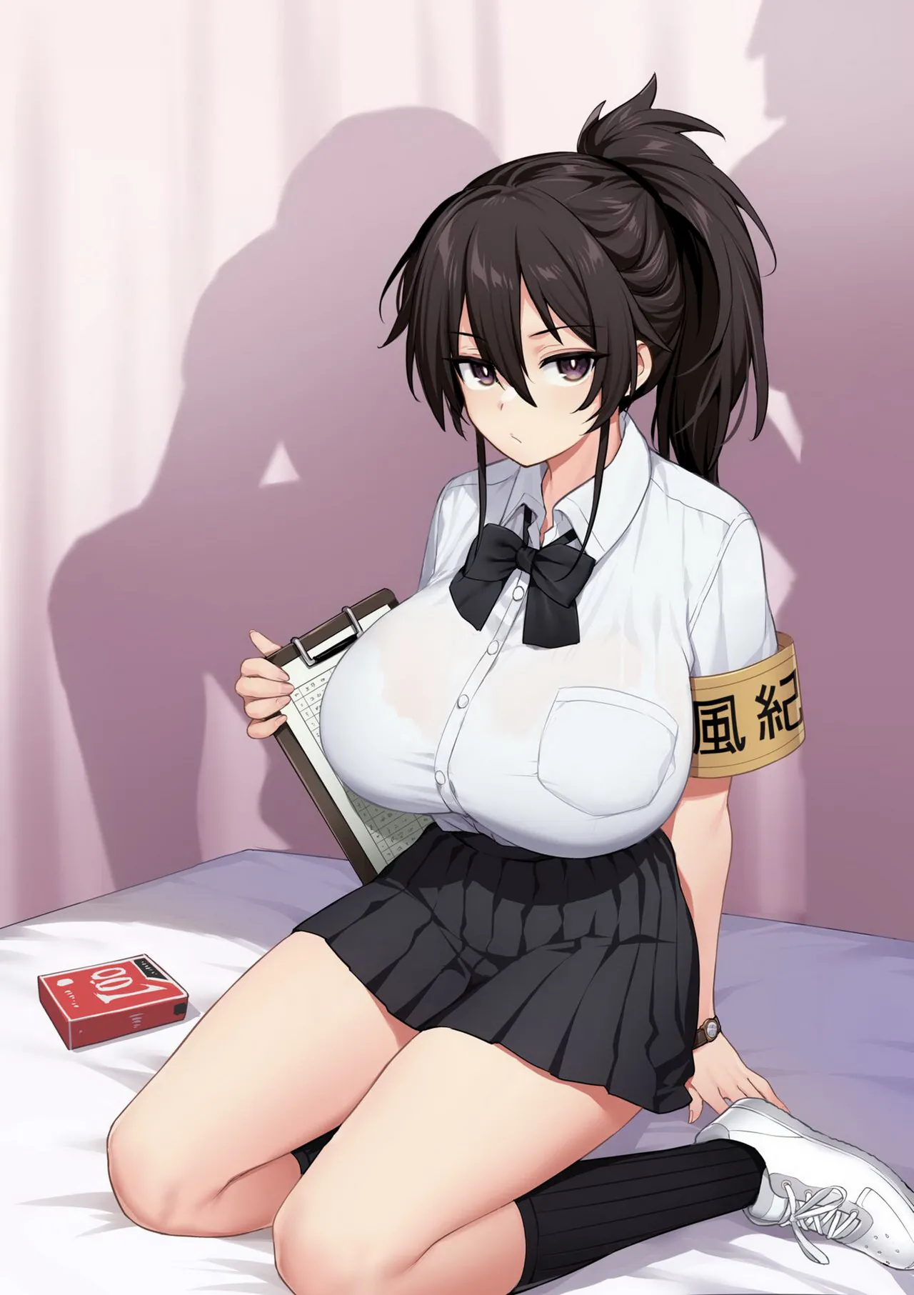 Atarashii Fuuki Iinchou wa Kyonyuu Sugiru Ken 1 | Über die neue Leiterin der Schüleraufsicht und ihre riesigen Titten 1 page 7 full