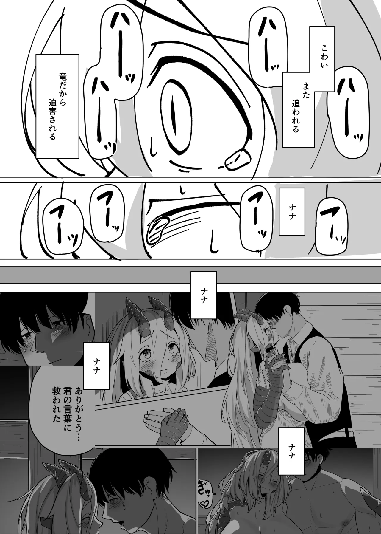 あの夜が一番の幸せだったから 迫害竜娘と限界殺し屋 人語忘れて獣エッチ page 12 full