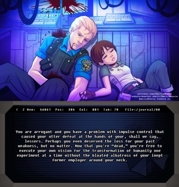 Traveling with a Live Experiment [Resident Evil] (Albert Wesker, Rebecca Chambers) (EmilieEasie) cover